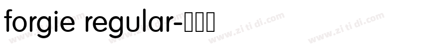 forgie regular字体转换